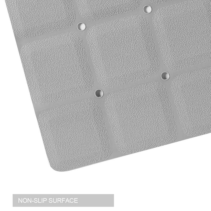 Webos Foldable Non Slip Silicon Bath Mat Bathtub mat no Suction Cups Shower mats for Textured Tub and Reglazed Tub (Foldable -Grey, 28-inch x 14-inch) - Image 5